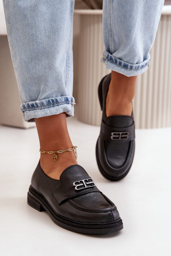 black Half shoes model 199313 Step in style