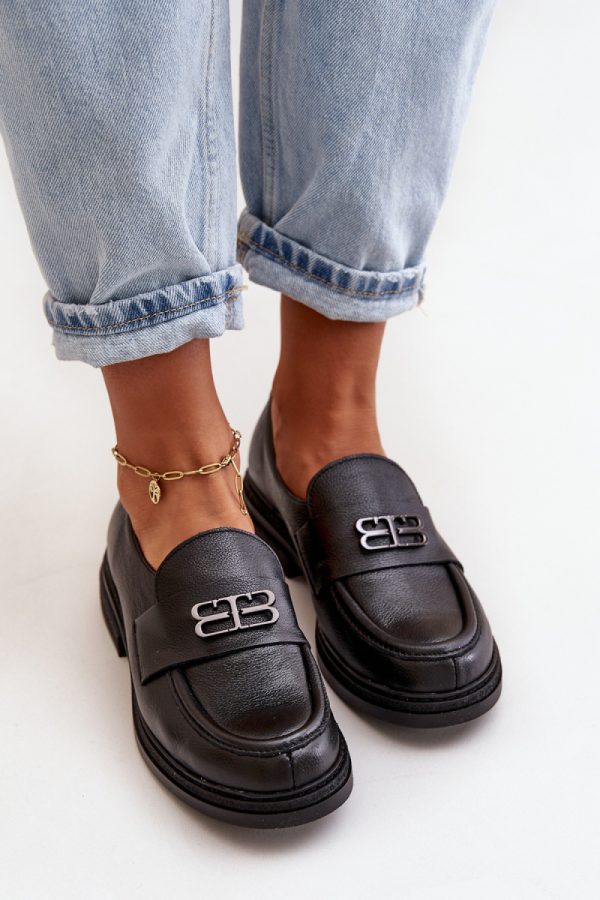 black Half shoes model 199313 Step in style