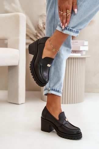Black Heeled Low Shoes in Women`s Ankle Boots & Booties with Fabric, Footbed, Upper Height, Heel Height and Platform Height
