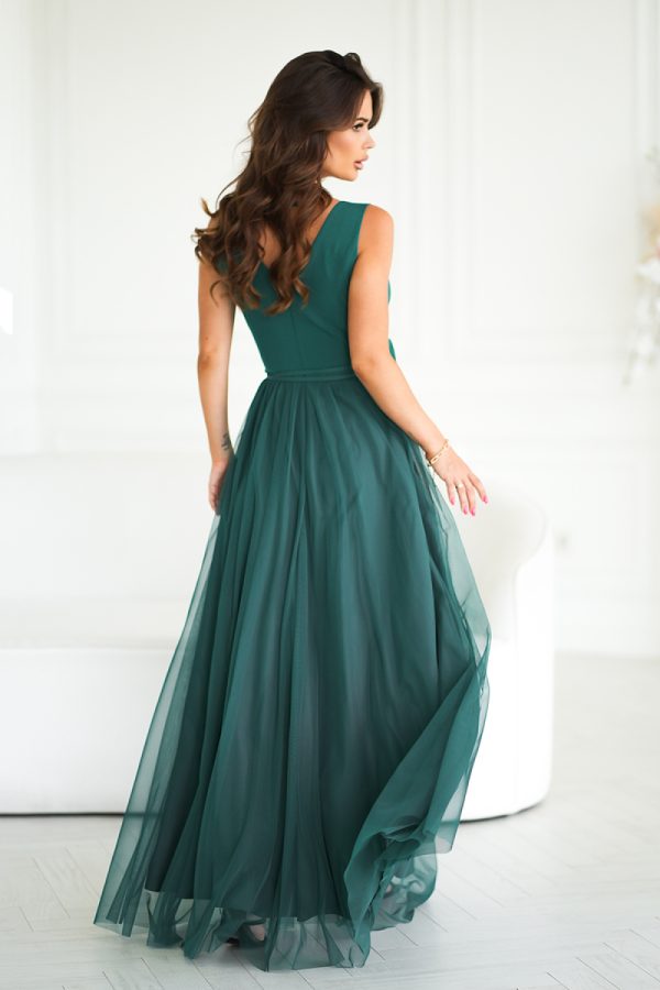 Green Long Dress in Evening Dresses with