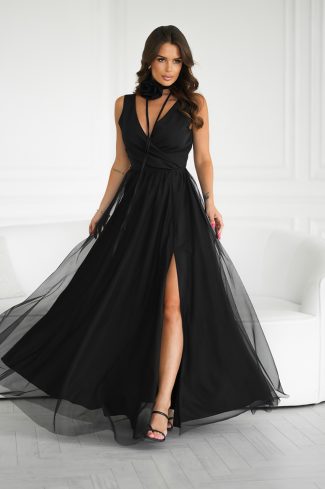 Black Long Dress in Evening Dresses with