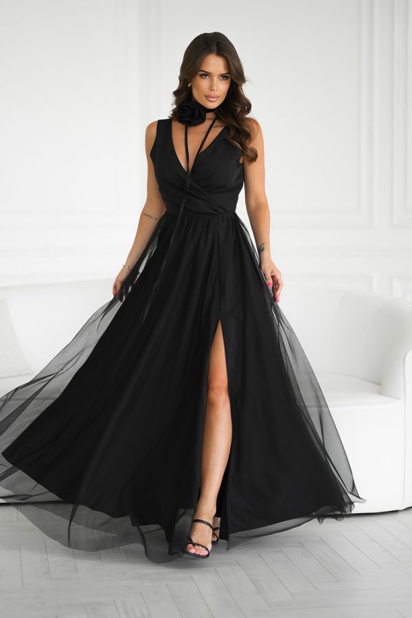 Black Long Dress in Evening Dresses with