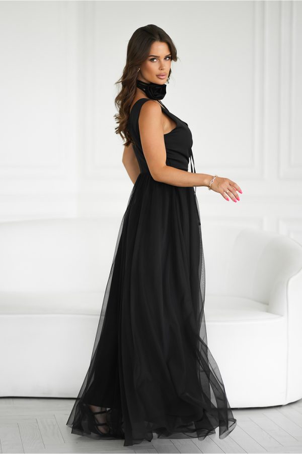Black Long Dress in Evening Dresses with