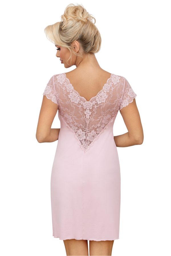 Pink Nightshirt in Nightgowns, Nighties, Sleep Shirts with Spandex, Polyamide and Viscose