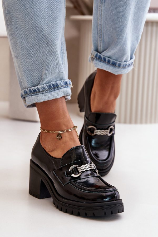 Black Heeled Low Shoes in Women`s Ankle Boots & Booties with Fabric, Footbed, Upper Height, Heel Height and Platform Height
