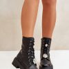 1038064.jpg Black Bootie in Women`s Ankle Boots & Booties with Fabric, Warmers, Footbed, Upper Height, Heel Height and Platform Height