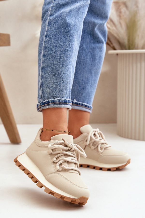 brown Platform sneakers model 199880 Step in style