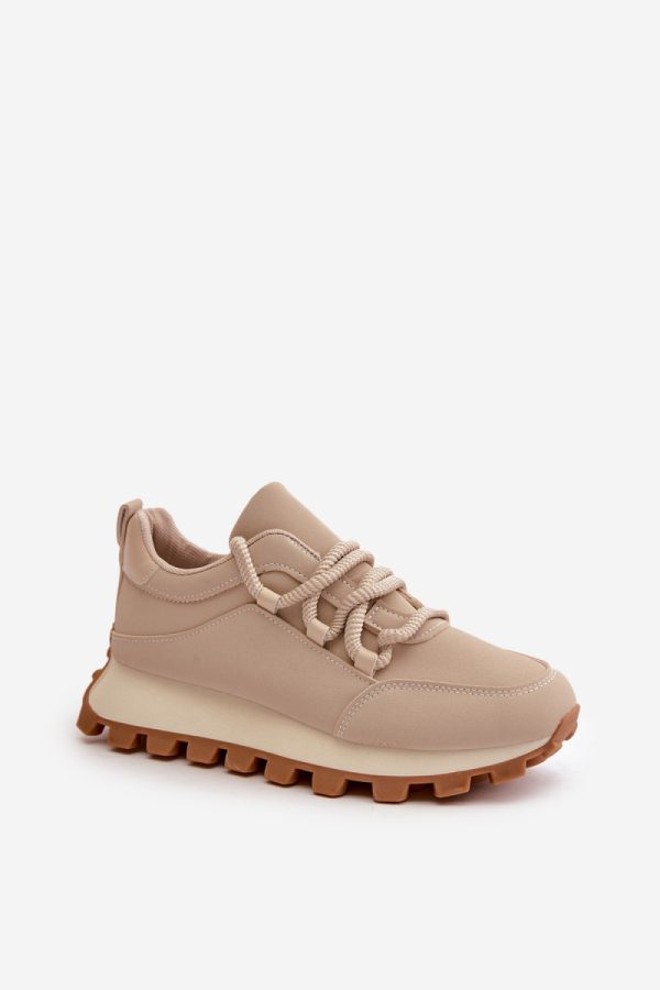 brown Platform sneakers model 199880 Step in style