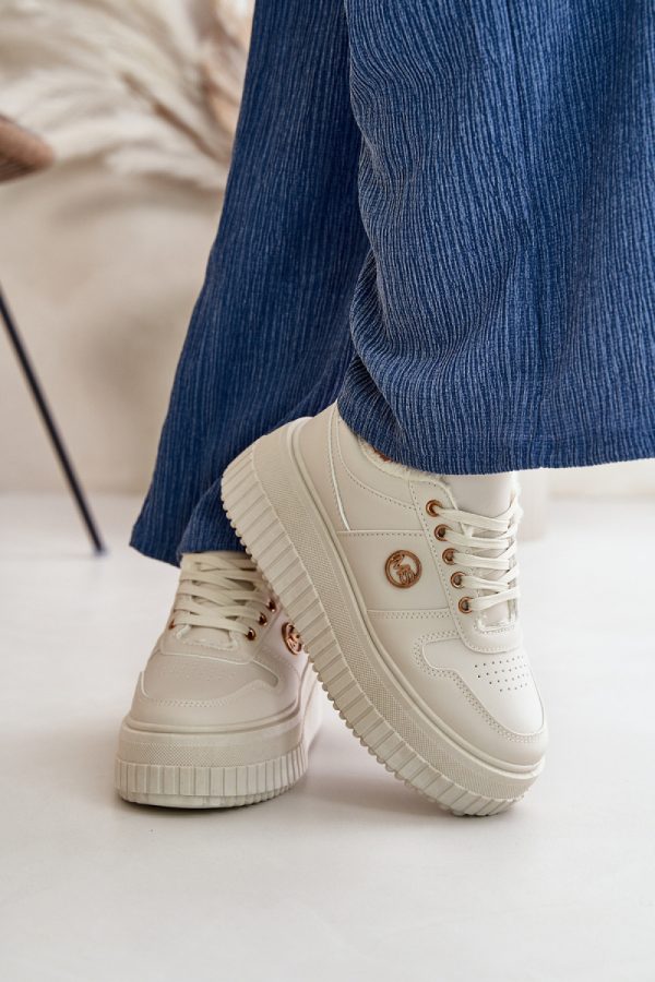 beige Sport Shoes model 199885 Step in style
