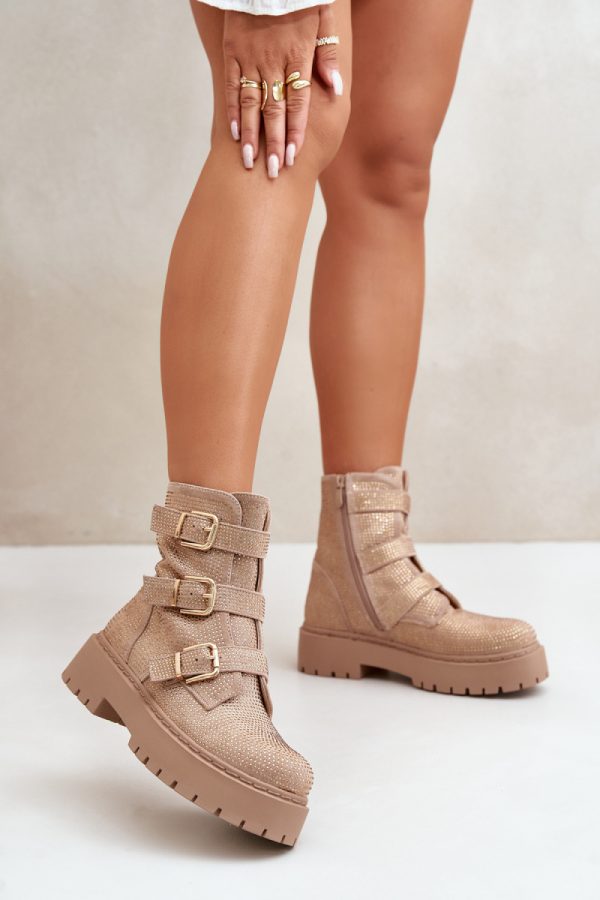 beige Boots model 199983 Step in style