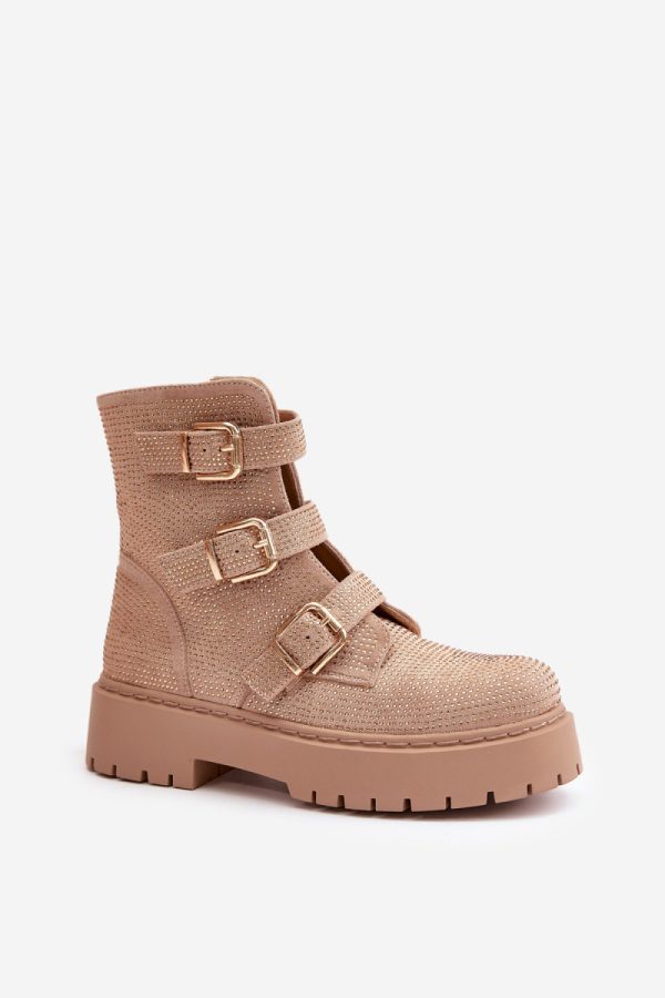 beige Boots model 199983 Step in style