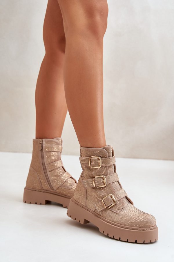 beige Boots model 199983 Step in style