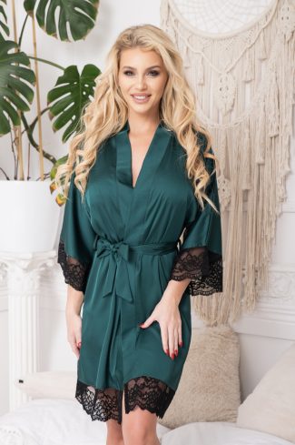 Green Bathrobe.Spandex and Polyester