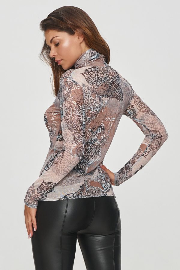 Multicolor Blouse in Women`s Blouses, Tunics with Polyester
