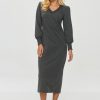 1038676 Grey Daydress in Day Dresses with Cotton and Spandex