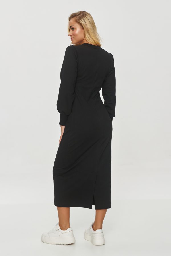 Black Daydress in Day Dresses with Cotton and Spandex