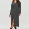 Grey Daydress in Day Dresses with Cotton and Spandex