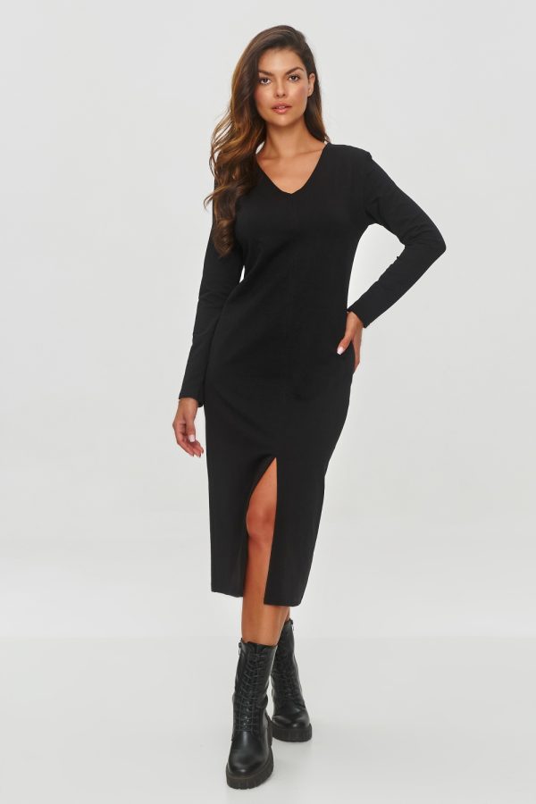 Black Daydress in Day Dresses with Cotton and Spandex