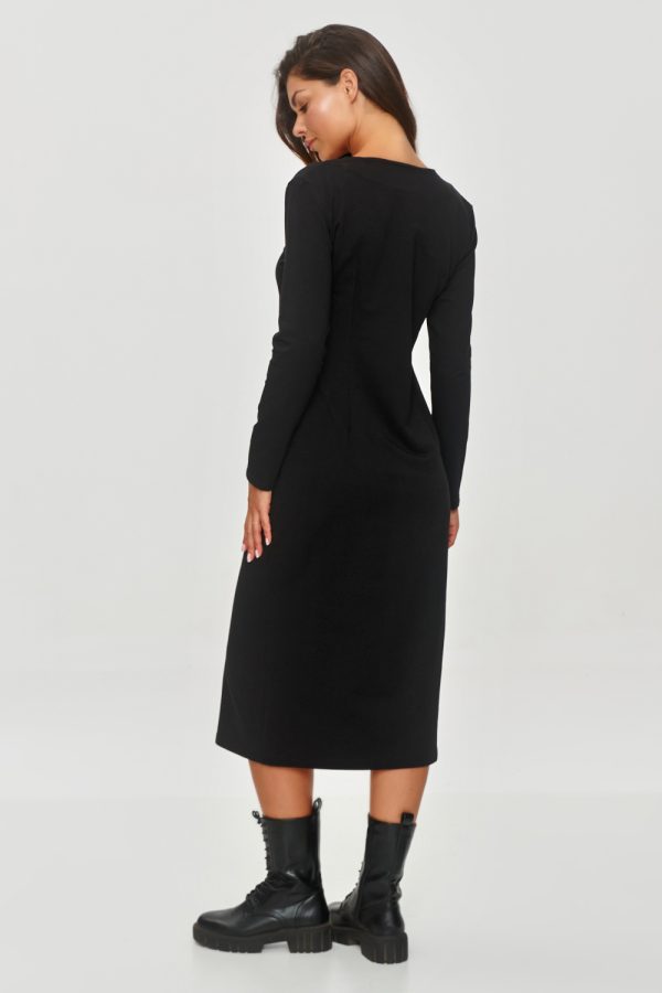 Black Daydress in Day Dresses with Cotton and Spandex