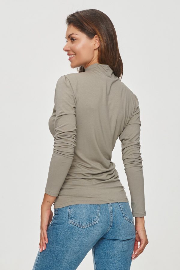 Green Blouse in Women`s Blouses, Tunics with Spandex and Viscose