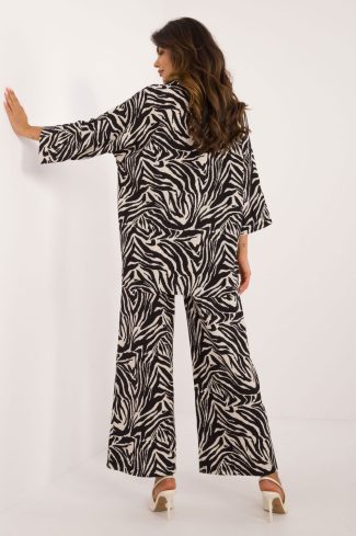 Beige Set in Pants, Trousers, Shorts with Spandex and Polyester