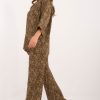 Beige Set in Pants, Trousers, Shorts with Spandex and Polyester