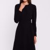 1039437 Black Daydress in Day Dresses with Spandex, Polyester and Viscose