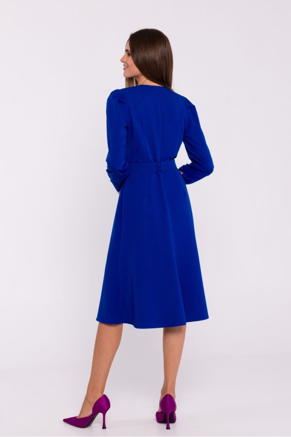 Blue Daydress in Day Dresses with Spandex, Polyester and Viscose
