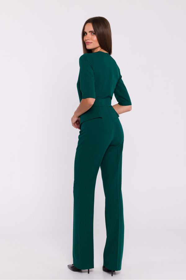 Green Suit in Playsuits For Women with Spandex, Polyester and Viscose