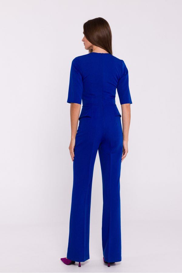 Blue Suit in Playsuits For Women with Spandex, Polyester and Viscose