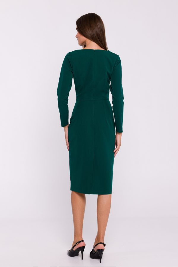 Green Daydress in Day Dresses with Spandex, Polyester and Viscose