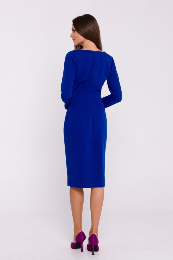 Blue Daydress in Day Dresses with Spandex, Polyester and Viscose