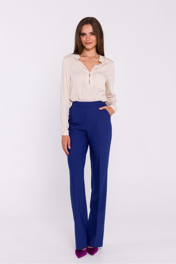 Beige Blouse in Women`s Blouses, Tunics with Polyester