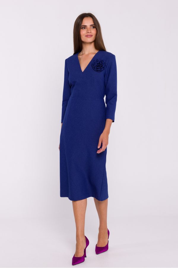 Blue Daydress in Day Dresses with Spandex and Polyester