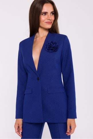 Blue Jacket in Jackets, Vests For Women with Spandex and Polyester