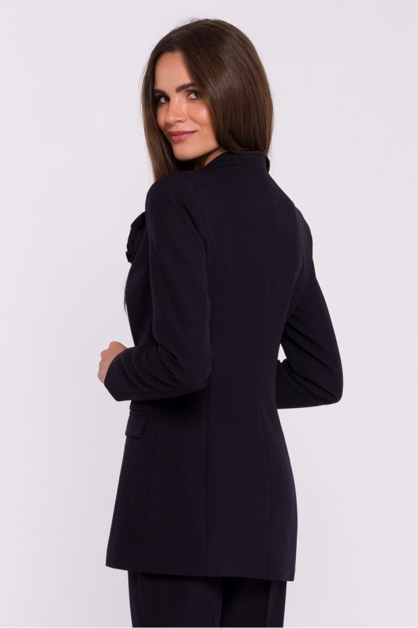 Black Jacket in Jackets, Vests For Women with Spandex and Polyester