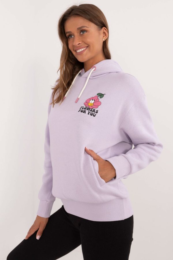 Violet Sweatshirt in Sweatshirts For Women with Polyamide, Polyester and Viscose