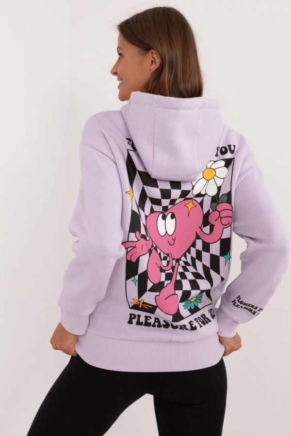 Violet Sweatshirt in Sweatshirts For Women with Polyamide, Polyester and Viscose