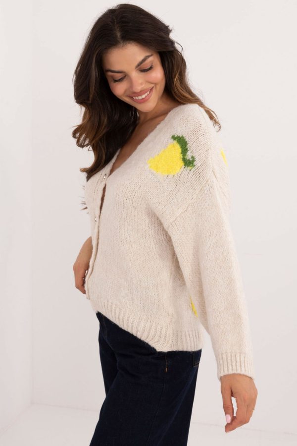 beige Cardigan model 200480 Italy Moda