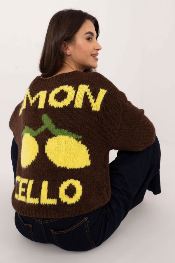 brown Cardigan model 200481 Italy Moda