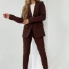 Brown Jacket in Jackets, Vests For Women with Cotton, Spandex and Polyester