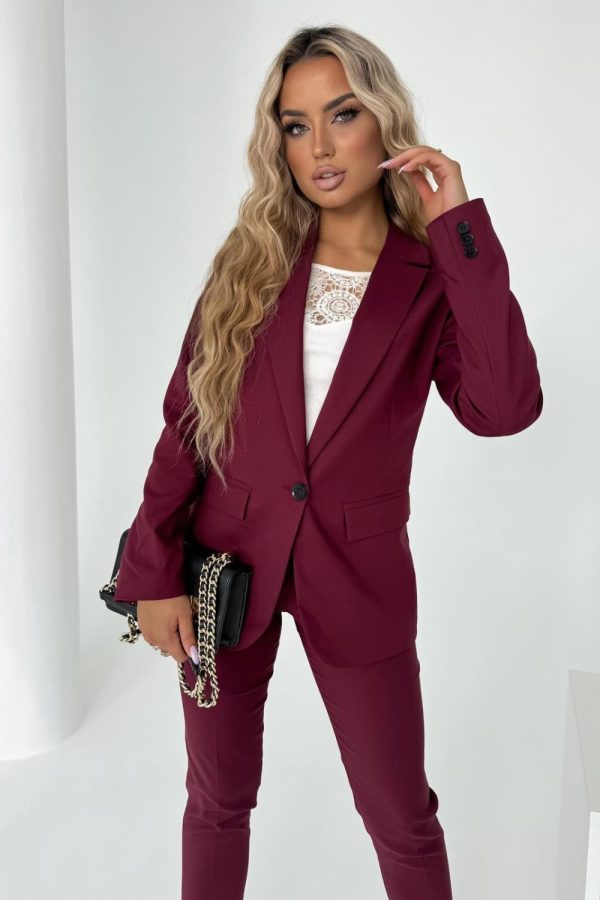 Red Jacket in Jackets, Vests For Women with Cotton, Spandex and Polyester