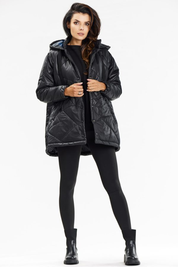 Black Jacket in Women`s Coats, Jackets with Polyester