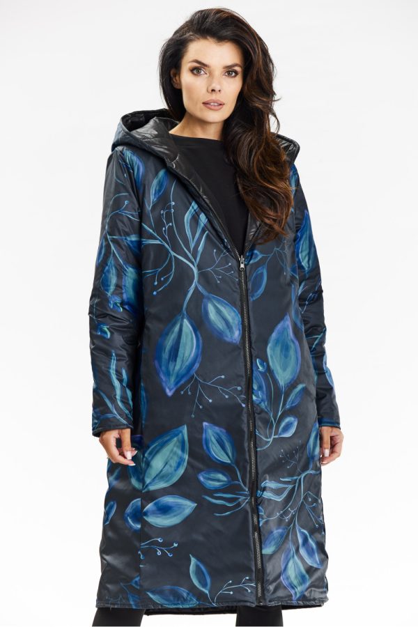 Black Coat in Women`s Coats, Jackets with Polyester