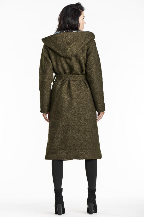 Green Coat in Women`s Coats, Jackets with Polyester