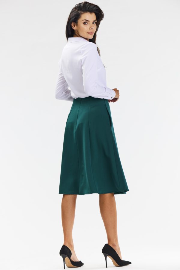 Green Skirt in Skirts with Spandex, Polyester and Viscose