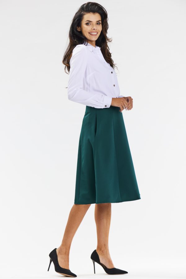 Green Skirt in Skirts with Spandex, Polyester and Viscose
