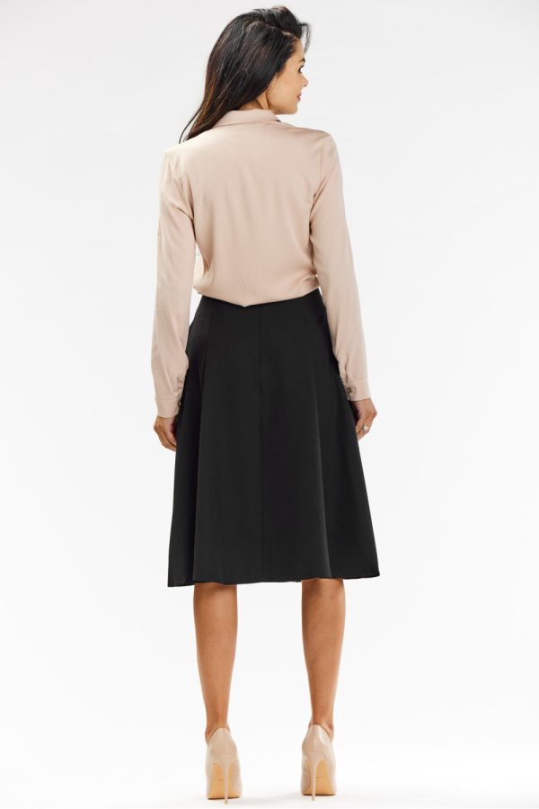 Black Skirt in Skirts with Spandex, Polyester and Viscose