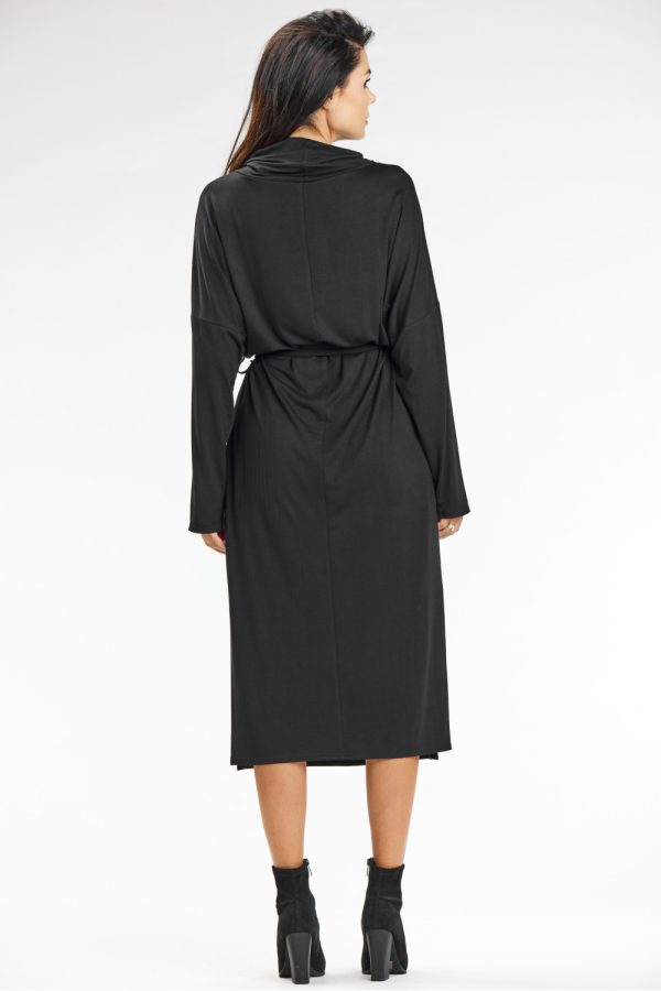 Black Daydress in Day Dresses with Spandex and Viscose