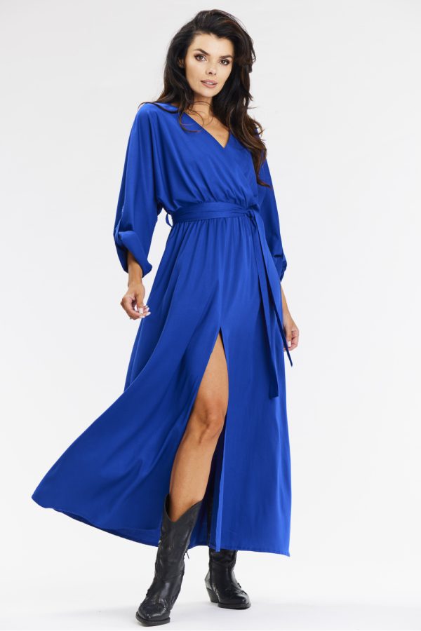 Blue Daydress in Day Dresses with Spandex and Viscose